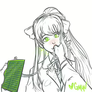 Page 1077 of Doki Doki Literature Club Collection - preview thumbnail