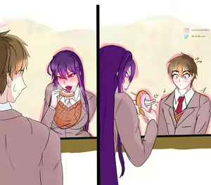 Page 1247 of Doki Doki Literature Club Collection - preview thumbnail