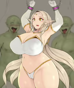 Page 340 of Kouki na Elf-tachi ga Ork o Haramimakutte Kairaku Ochi ~Yuukyuu no Toki o Hete Tsuchikawareta Elf Bosei o Imu Beki Ork e Kaihou shite Iku~ - preview thumbnail
