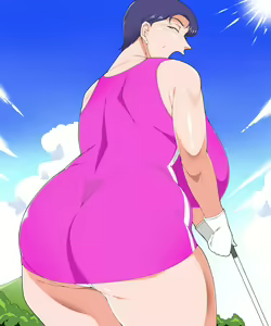 Page 82 of Kyonyuu no Kaa-chan to Iku! Kinshin Golf Lesson no Tabi - preview thumbnail