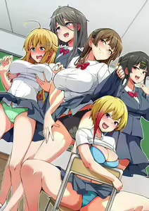 Page 2 of Sei ni Kyoumi Shinshin no Kyonyuu Seifuku Joshi-tachi to Harem Sex! Shojo Bitch-tachi ni Niku Vibe ni Sareru Doutei no Boku - preview thumbnail