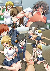Page 29 of Sei ni Kyoumi Shinshin no Kyonyuu Seifuku Joshi-tachi to Harem Sex! Shojo Bitch-tachi ni Niku Vibe ni Sareru Doutei no Boku - preview thumbnail