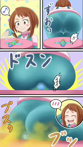 Page 12 of Ochako's Fart Academia - preview thumbnail