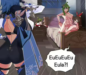 Page 10 of Eula Amber Collei (decensored) - preview thumbnail