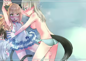 Page 2 of Futanari Eila-san to Perrine-san Nakayoku Shite - preview thumbnail