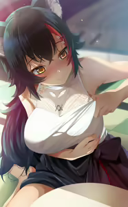Page 21 of Ookami Mio and Fumihiko (Fu Mihi Ko) _ Danbooru - preview thumbnail