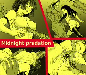 Midnight predation - Seigi no Heroine, Esa ni Naru - hentai manga cover image