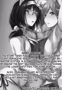 Page 2 of Serva Fes no Genkou Sagyou de Tamatta Master o Musashi-chan to Okkii ga Nuite Kureru Hon. | A book in which Musashi-chan and Batty will help Master get rid of the cum he accumulated during Serva - preview thumbnail