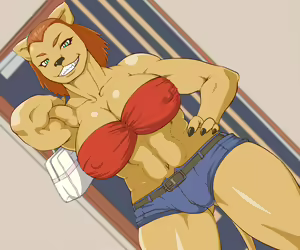Page 56 of KemoDeli!! ~Gachi Nikushokukei Fuuzokujou Leona~ - preview thumbnail
