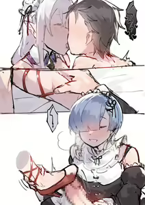 Page 33 of Subaru x Emilia and Rem - preview thumbnail