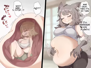 Page 4 of Wolf Woman SAME SIZE VORE - preview thumbnail