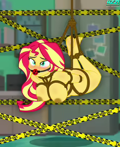 Page 3 of Sunset Shimmer Bondage at School  by uzzi dash ponydubberx - preview thumbnail