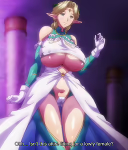 Page 148 of Kyonyuu Elf Oyako Saimin HD screencaps - preview thumbnail