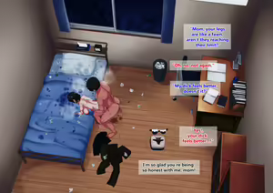 Page 53 of Haha ga Katte ni Heya ni Haitte Kurunode Bokki Chinpo o Misetsukete Yatta | My mother would come into my room without permission. I showed her my erect cock. - preview thumbnail