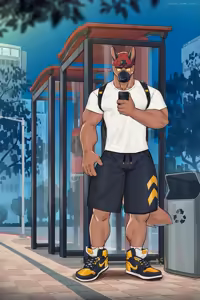 Brown Dog's Night Tour Part 1 & 2 - hentai manga cover image