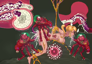 Page 7 of Samus becomes a Brood Mother - preview thumbnail