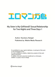 Page 22 of Imouto ga Ore no Kanojo!? 2-haku 3-ka no Ecchi na Kankei 1-4 | My Sister is My Girlfriend!? Sexual Relationship for Two Nights and Three Days 1-4 - preview thumbnail