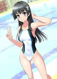Saten-san Kyouei Mizugi — hentai manga cover on Fhentai