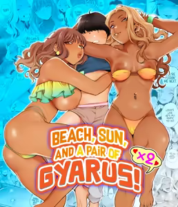 Natsu to Umi to Gal ×2 | Beach, Sun, And A Pair Of Gyarus! — hentai manga cover on Fhentai