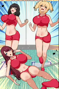 Page 49 of Sennou Gym de Kyonyuu de hikishimatta Nyotai Ana ni hame makuru Training - preview thumbnail