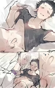 Page 4 of Emilia x Subaru, Rem x Subaru - preview thumbnail