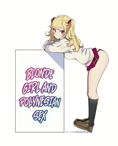 Kinpatsu Girl to Polynesian Sex | Polynesian Sex with a Blonde Gal — hentai manga cover on Fhentai
