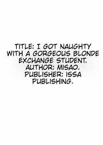 Page 32 of Gokujou Kinpatsu Ryuugakusei to H na Kokusai Kouryuu Shichaimashita. - preview thumbnail
