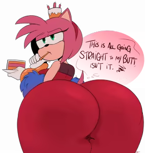 Page 136 of Amy rose Ass focus - preview thumbnail
