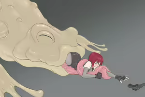 Page 69 of BHM - Monster Lab - Dino Crisis - Regina Vore Tentacles Restraint Ryona Kissing Hugging - preview thumbnail