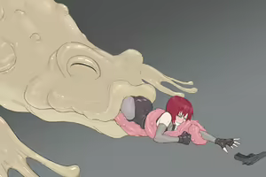 Page 72 of BHM - Monster Lab - Dino Crisis - Regina Vore Tentacles Restraint Ryona Kissing Hugging - preview thumbnail