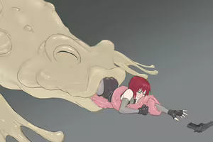 Page 76 of BHM - Monster Lab - Dino Crisis - Regina Vore Tentacles Restraint Ryona Kissing Hugging - preview thumbnail