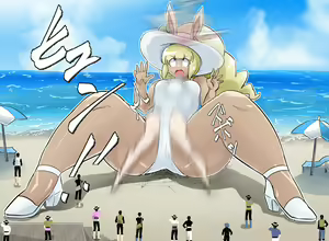 Page 34 of Snow Rabby is trained and becomes a giant woman with the energy of Sun〇Maru - preview thumbnail