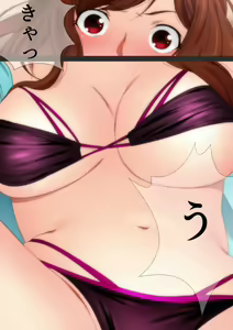 Page 48 of Joshi Kousei na Osananajimi to Natsu no Pool de Lucky Sukebe Manga Enshutsuban - preview thumbnail