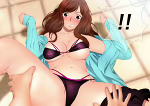 Page 50 of Joshi Kousei na Osananajimi to Natsu no Pool de Lucky Sukebe Manga Enshutsuban - preview thumbnail