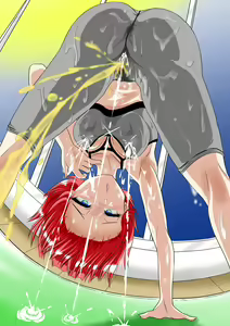 Page 15 of Asedaku Asedaku Yoga Shoujo ~ Bonyuu, Aieki, Futanari Shasei - preview thumbnail