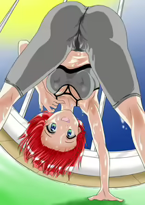 Page 10 of Asedaku Asedaku Yoga Shoujo ~ Bonyuu, Aieki, Futanari Shasei - preview thumbnail