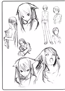 Page 36 of Saya no Uta Sketchbook - preview thumbnail