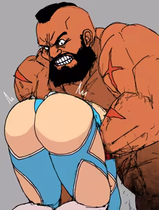 Zangief VS. Rainbow Mika - hentai manga cover image