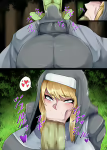 Page 13 of Bakunyuu Sister x Kyokon Goblin | 폭유 시스터 x 거근 고블린 - preview thumbnail