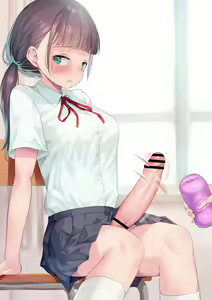 Page 15 of Omoshiro Hanbun de Onaho o Tsukawarechau Futanari-chan - preview thumbnail