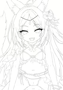 Page 190 of Kitsune Juju-sama 11 Mizugi Sugata de... - preview thumbnail