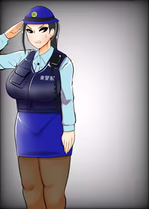 Page 3 of Fujin Keikan Sentouin "Ryouko" ~Aru Oushuuhin DVD no Kiroku~ - preview thumbnail