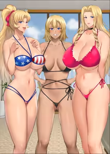 Page 401 of InCha Otouto ga Nangoku Beach de Kinpatsu Bakunyuu Oyako o Matomete Netotte Haramaseru Hanashi - preview thumbnail