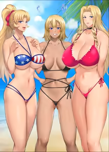 Page 407 of InCha Otouto ga Nangoku Beach de Kinpatsu Bakunyuu Oyako o Matomete Netotte Haramaseru Hanashi - preview thumbnail