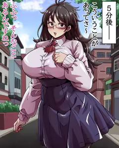 Page 12 of Ojousama Gakkou no Bakunyuu Meganekko to SeFri ni Naru Hanashi - preview thumbnail