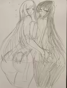 Page 3 of Marin Kitagawa X Shoko Komi and Shota gangbang - preview thumbnail
