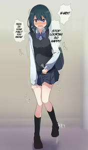 Page 8 of Gaman Genkai Onnanoko ga Oshikko Seiheki Kareshi ni Ijiwaru Sarete Omorashi Shichau Mini Ohanashi | Desperate Girl wets herself due to being teased by her pee-loving boyfriend - preview thumbnail