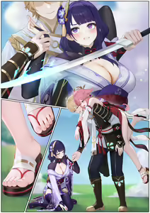 Page 10 of 对饮稻妻 1-4 (decensored) - preview thumbnail