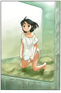 廃墟に水槽 - hentai manga cover image