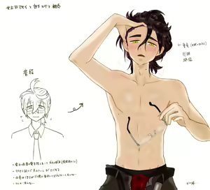 Page 2 of `Saenai buka wa 〜' settei rafu toka rakugaki-dzume - preview thumbnail